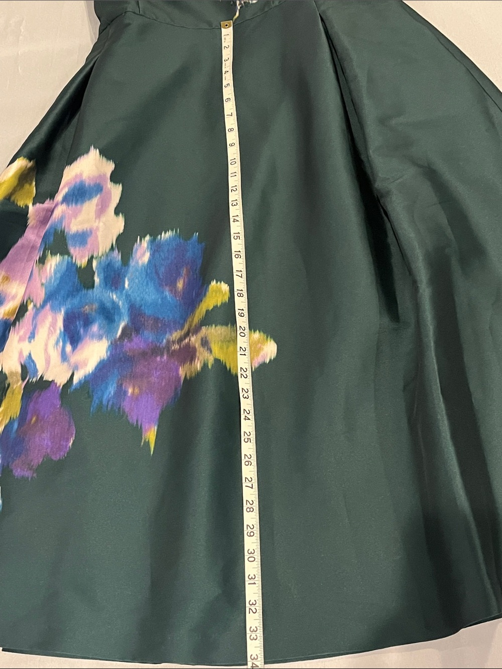 Sachin + Babi Forest Green exquisite evening wear. Tea length NWT Sz. 12 - Picture 8 of 16